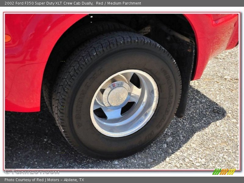 Red / Medium Parchment 2002 Ford F350 Super Duty XLT Crew Cab Dually