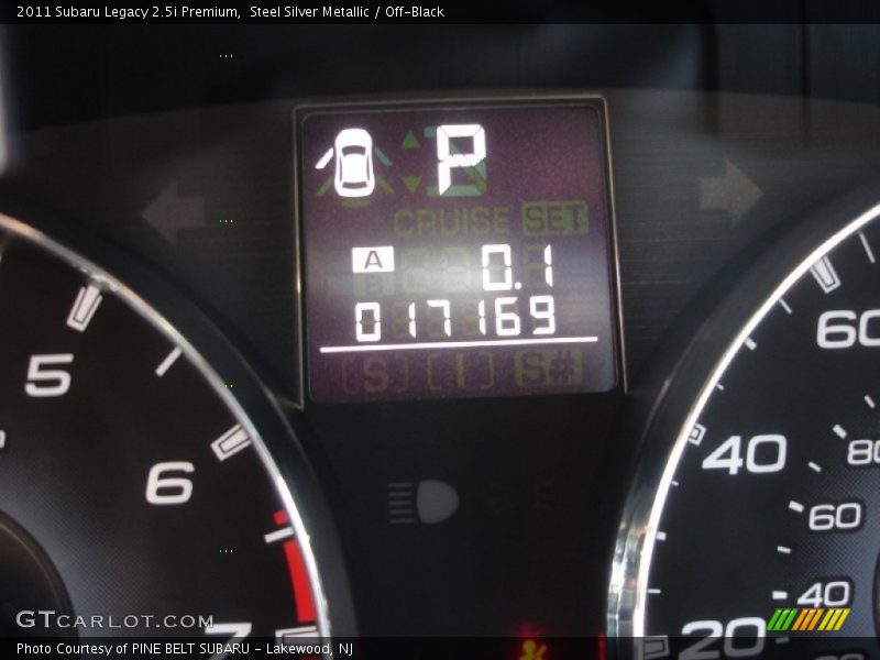 Steel Silver Metallic / Off-Black 2011 Subaru Legacy 2.5i Premium