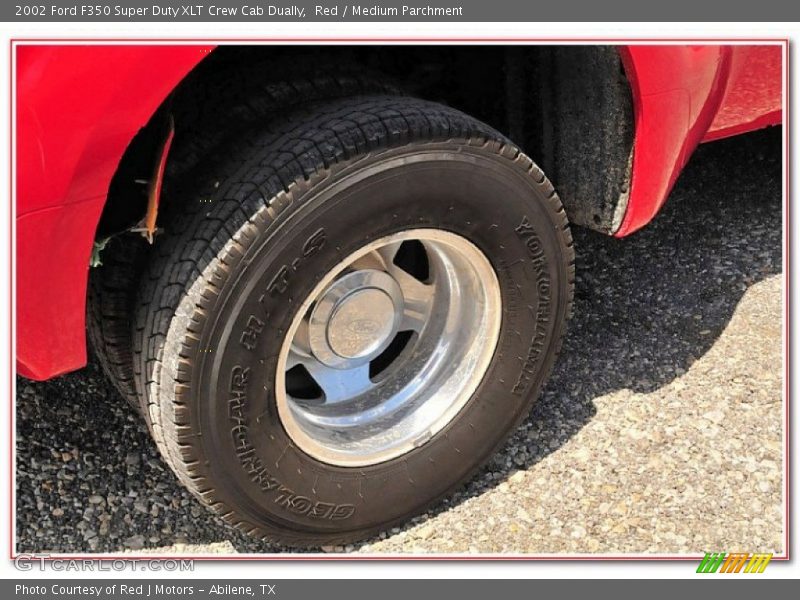 Red / Medium Parchment 2002 Ford F350 Super Duty XLT Crew Cab Dually
