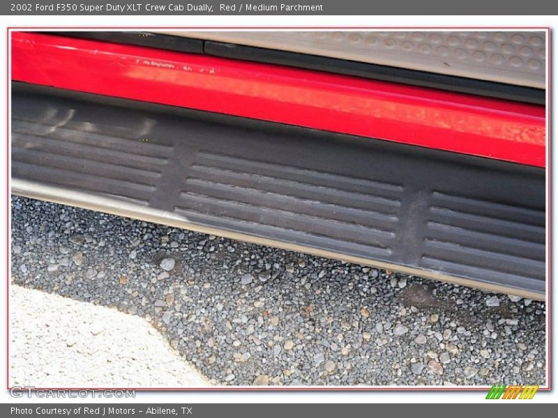 Red / Medium Parchment 2002 Ford F350 Super Duty XLT Crew Cab Dually