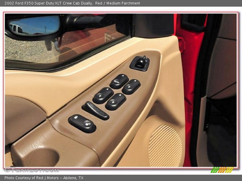 Red / Medium Parchment 2002 Ford F350 Super Duty XLT Crew Cab Dually