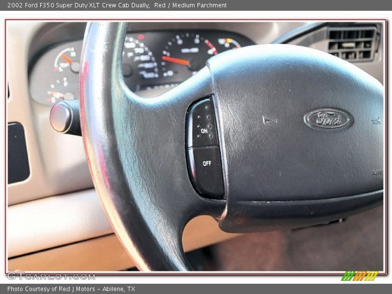 Red / Medium Parchment 2002 Ford F350 Super Duty XLT Crew Cab Dually