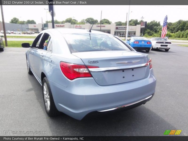 Crystal Blue Pearl Coat / Black 2012 Chrysler 200 LX Sedan
