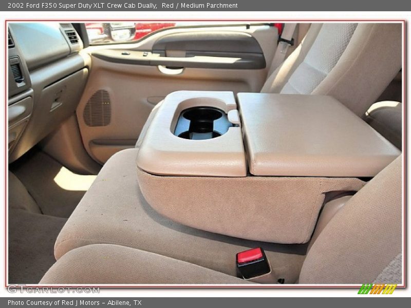 Red / Medium Parchment 2002 Ford F350 Super Duty XLT Crew Cab Dually