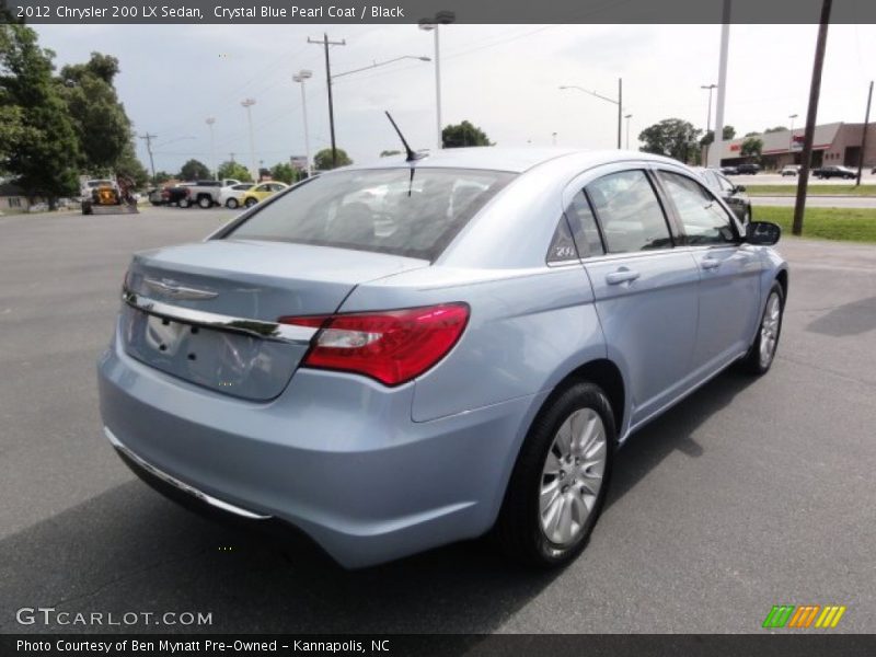 Crystal Blue Pearl Coat / Black 2012 Chrysler 200 LX Sedan
