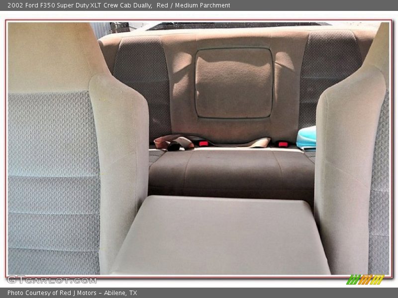 Red / Medium Parchment 2002 Ford F350 Super Duty XLT Crew Cab Dually
