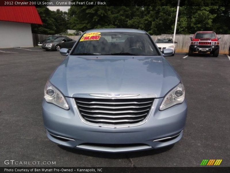 Crystal Blue Pearl Coat / Black 2012 Chrysler 200 LX Sedan