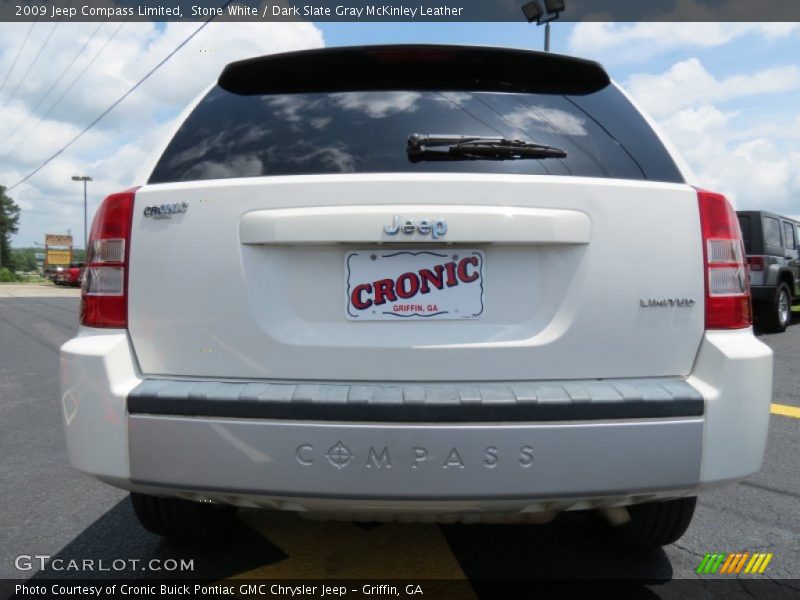 Stone White / Dark Slate Gray McKinley Leather 2009 Jeep Compass Limited
