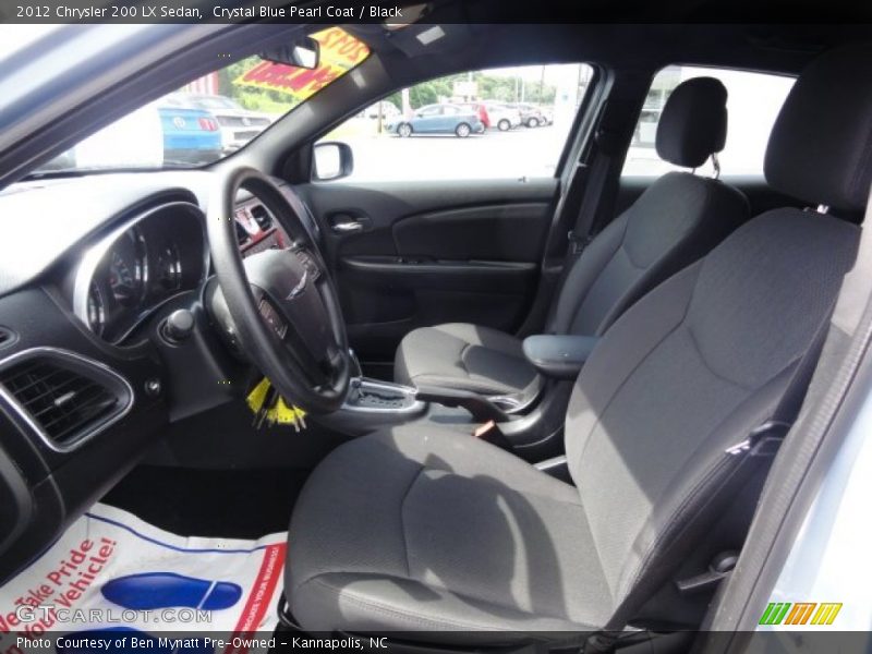 Crystal Blue Pearl Coat / Black 2012 Chrysler 200 LX Sedan