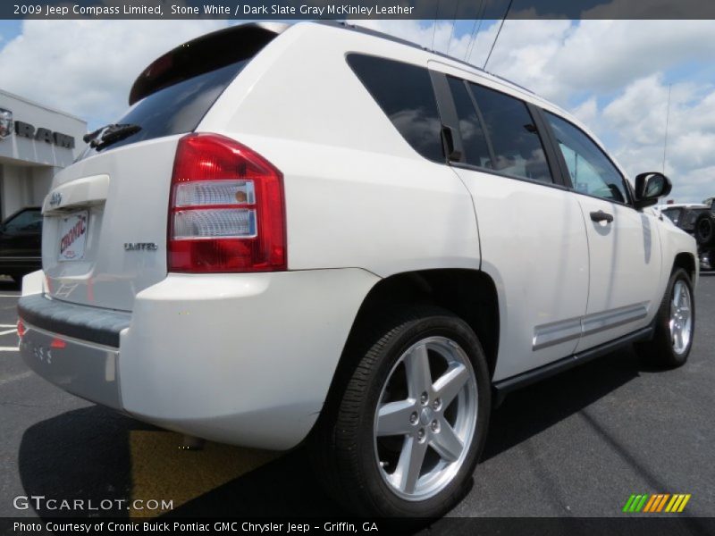Stone White / Dark Slate Gray McKinley Leather 2009 Jeep Compass Limited