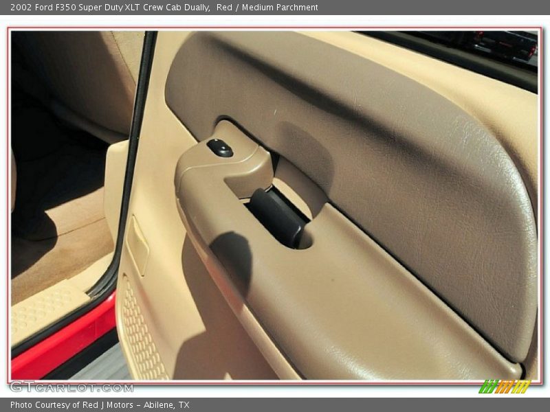 Red / Medium Parchment 2002 Ford F350 Super Duty XLT Crew Cab Dually