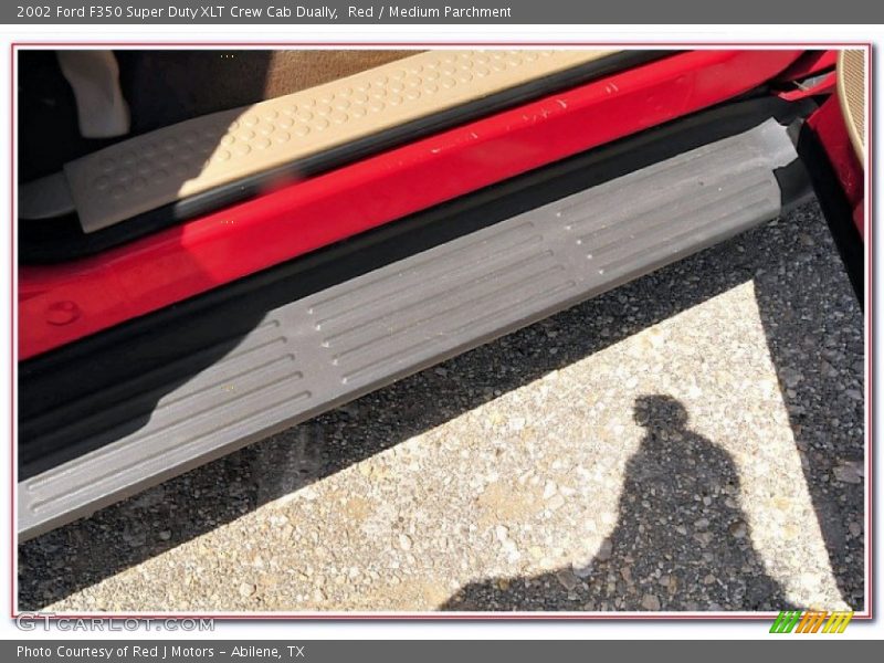 Red / Medium Parchment 2002 Ford F350 Super Duty XLT Crew Cab Dually