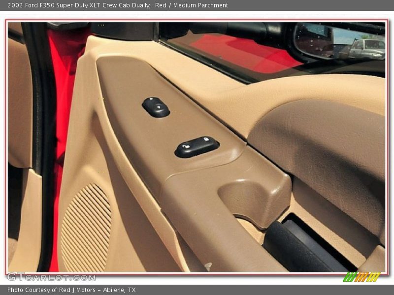 Red / Medium Parchment 2002 Ford F350 Super Duty XLT Crew Cab Dually