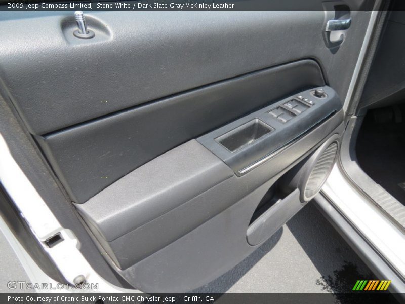 Stone White / Dark Slate Gray McKinley Leather 2009 Jeep Compass Limited