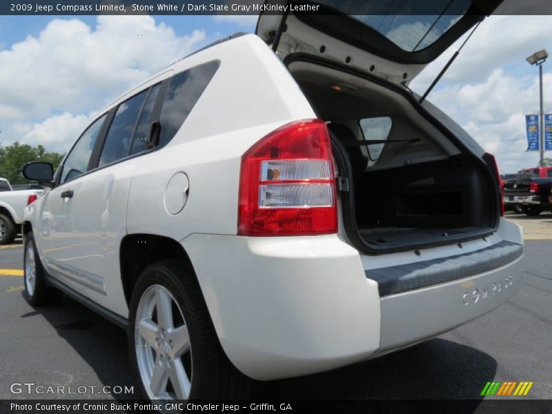 Stone White / Dark Slate Gray McKinley Leather 2009 Jeep Compass Limited