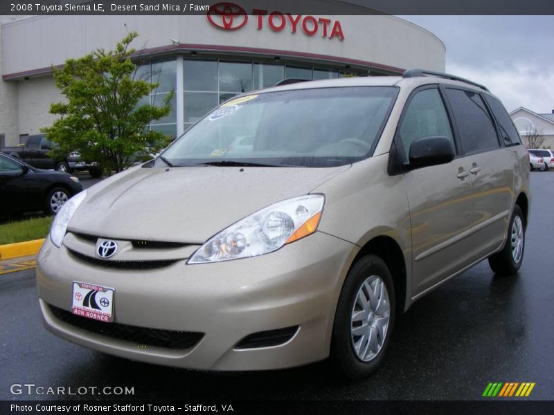 Desert Sand Mica / Fawn 2008 Toyota Sienna LE