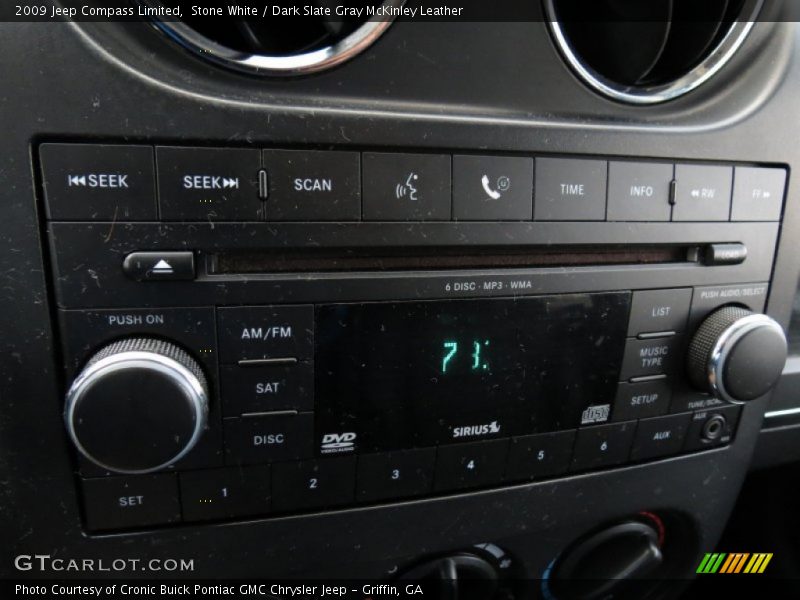 Stone White / Dark Slate Gray McKinley Leather 2009 Jeep Compass Limited