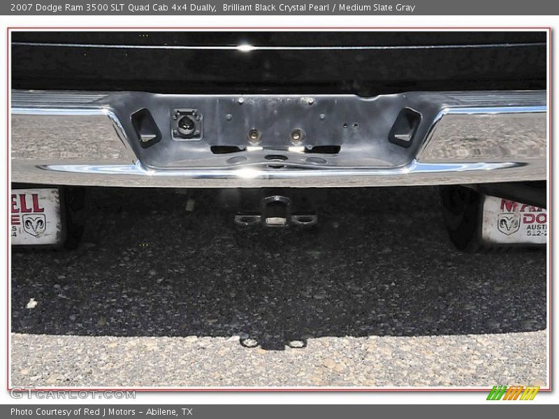 Brilliant Black Crystal Pearl / Medium Slate Gray 2007 Dodge Ram 3500 SLT Quad Cab 4x4 Dually