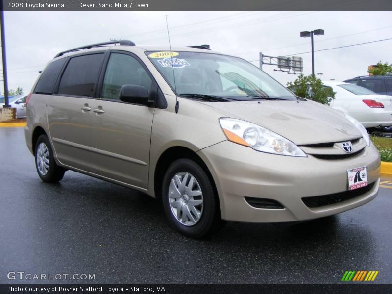 Desert Sand Mica / Fawn 2008 Toyota Sienna LE