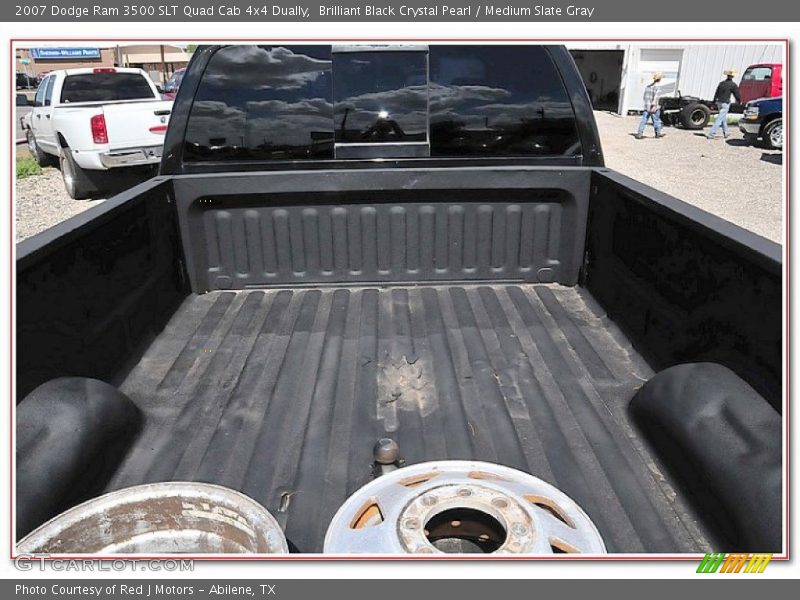 Brilliant Black Crystal Pearl / Medium Slate Gray 2007 Dodge Ram 3500 SLT Quad Cab 4x4 Dually