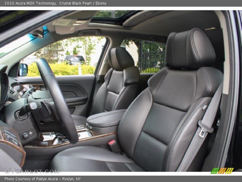 Front Seat of 2010 MDX Technology