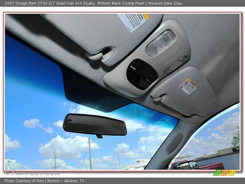 Brilliant Black Crystal Pearl / Medium Slate Gray 2007 Dodge Ram 3500 SLT Quad Cab 4x4 Dually