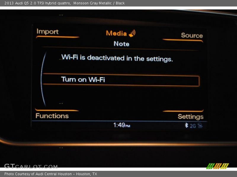 Monsoon Gray Metallic / Black 2013 Audi Q5 2.0 TFSI hybrid quattro