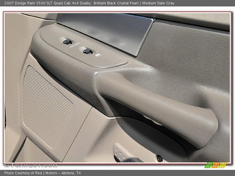 Brilliant Black Crystal Pearl / Medium Slate Gray 2007 Dodge Ram 3500 SLT Quad Cab 4x4 Dually