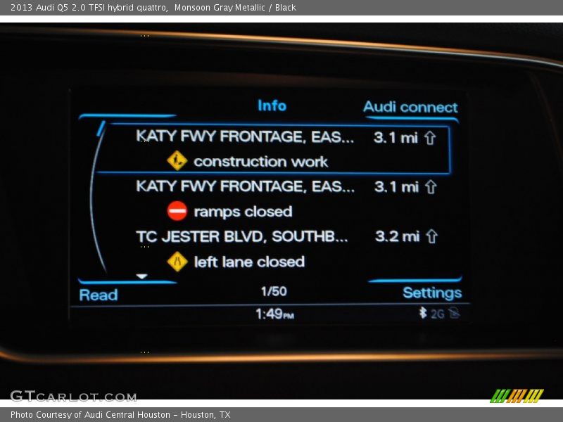 Monsoon Gray Metallic / Black 2013 Audi Q5 2.0 TFSI hybrid quattro