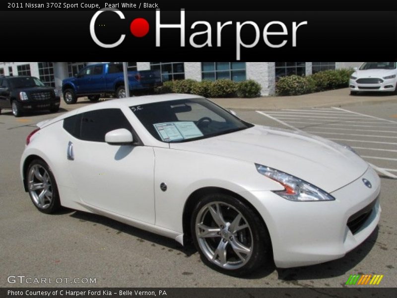 Pearl White / Black 2011 Nissan 370Z Sport Coupe