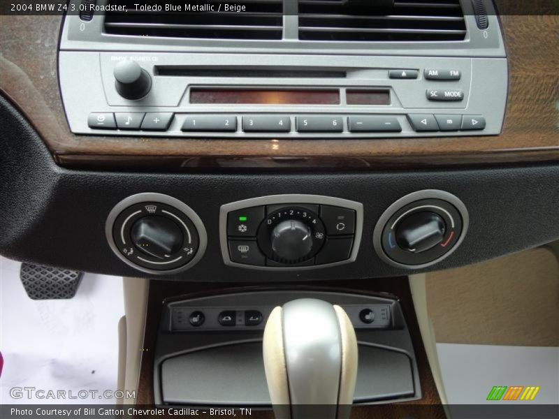 Toledo Blue Metallic / Beige 2004 BMW Z4 3.0i Roadster