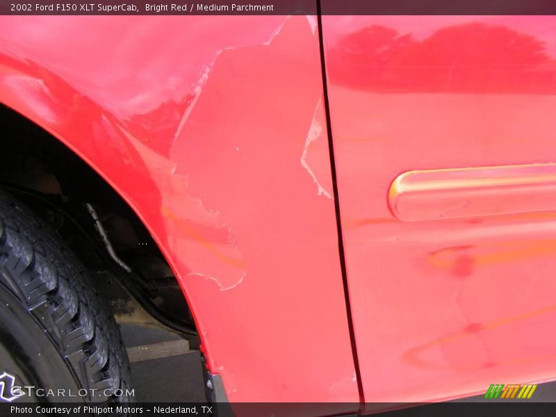 Bright Red / Medium Parchment 2002 Ford F150 XLT SuperCab