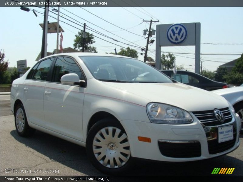 Candy White / Anthracite 2009 Volkswagen Jetta S Sedan