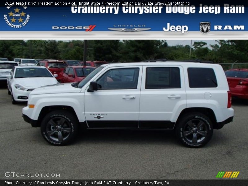 Bright White / Freedom Edition Dark Slate Gray/Silver Stitching 2014 Jeep Patriot Freedom Edition 4x4