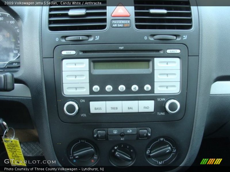 Candy White / Anthracite 2009 Volkswagen Jetta S Sedan