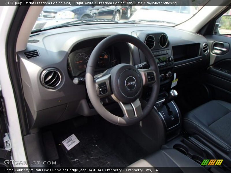 Bright White / Freedom Edition Dark Slate Gray/Silver Stitching 2014 Jeep Patriot Freedom Edition 4x4