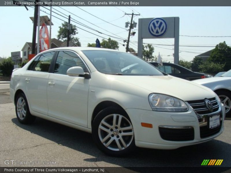 Campanella White / Pure Beige 2007 Volkswagen Jetta Wolfsburg Edition Sedan