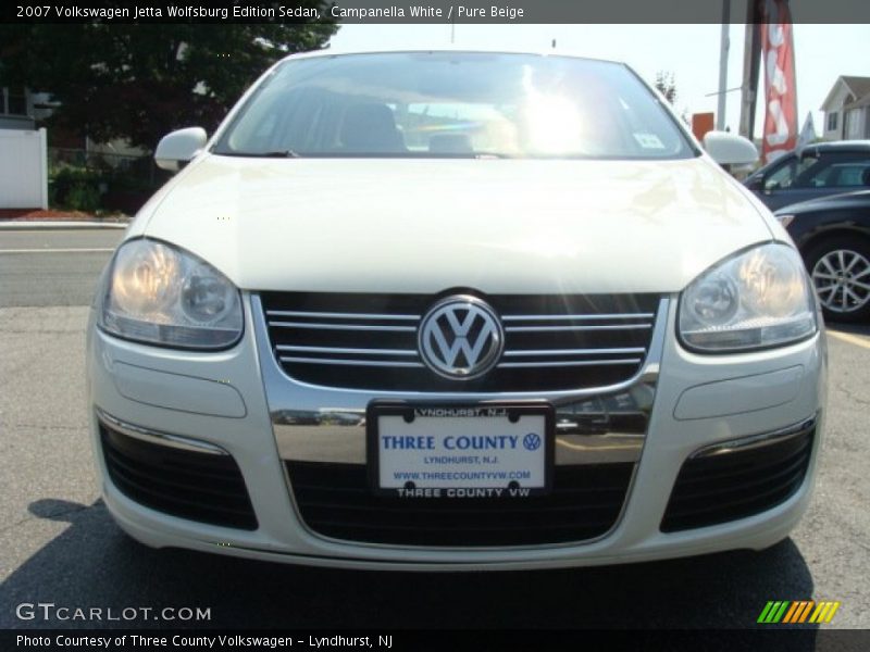 Campanella White / Pure Beige 2007 Volkswagen Jetta Wolfsburg Edition Sedan