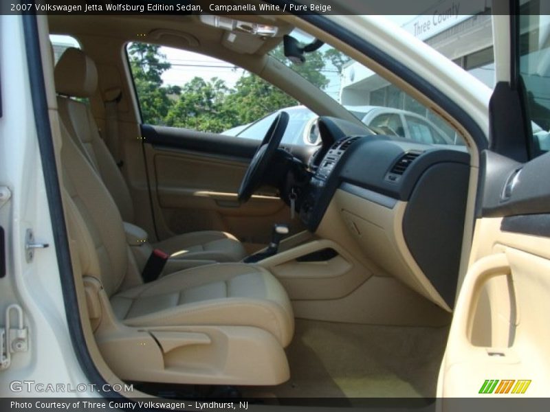 Campanella White / Pure Beige 2007 Volkswagen Jetta Wolfsburg Edition Sedan