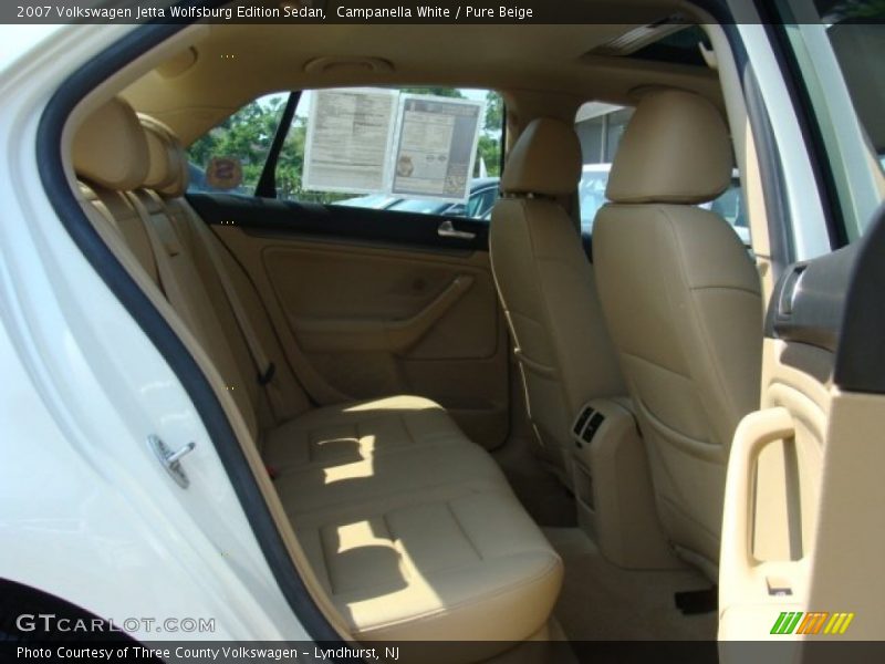Rear Seat of 2007 Jetta Wolfsburg Edition Sedan