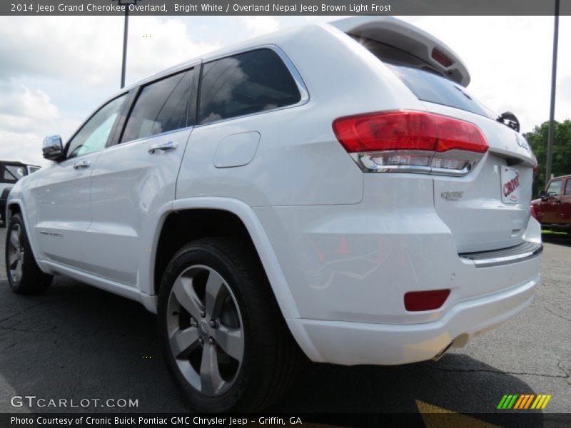 Bright White / Overland Nepal Jeep Brown Light Frost 2014 Jeep Grand Cherokee Overland
