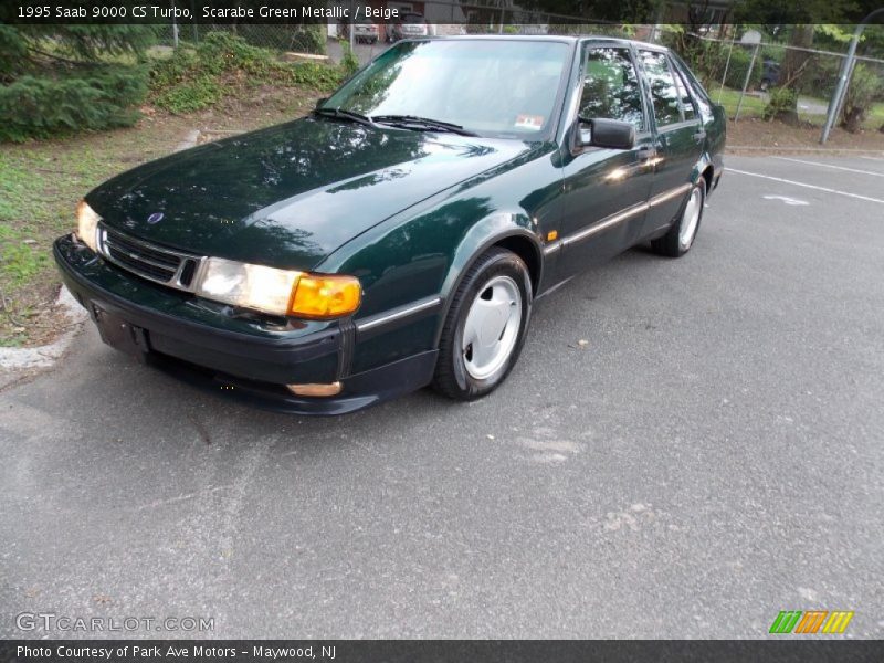 Scarabe Green Metallic / Beige 1995 Saab 9000 CS Turbo