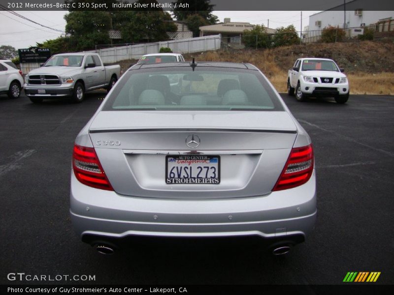 Iridium Silver Metallic / Ash 2012 Mercedes-Benz C 350 Sport