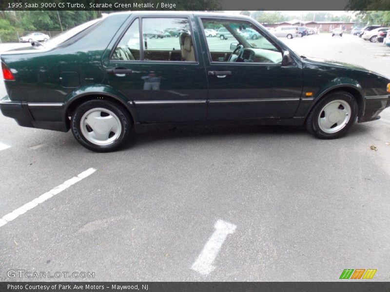 Scarabe Green Metallic / Beige 1995 Saab 9000 CS Turbo