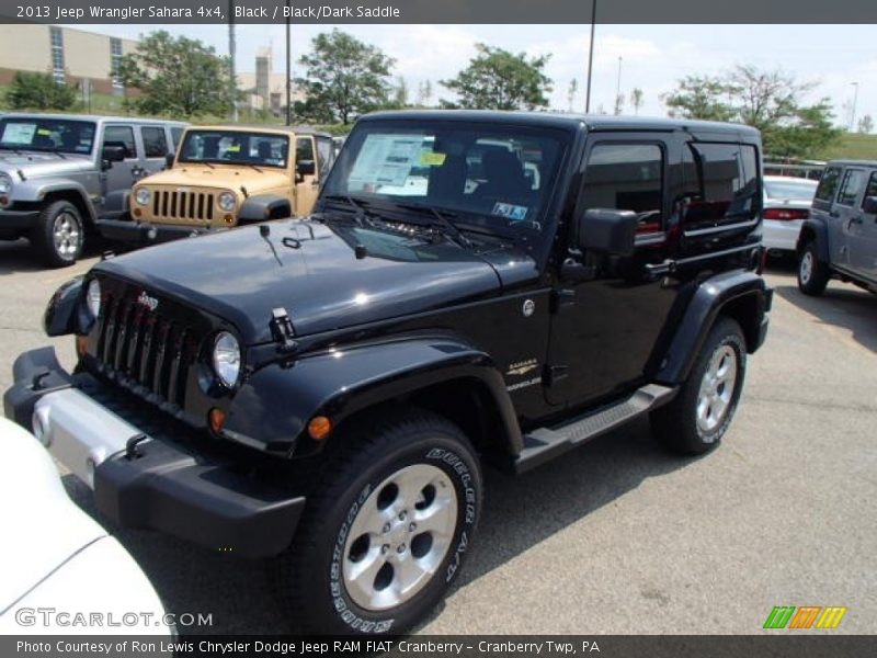 Black / Black/Dark Saddle 2013 Jeep Wrangler Sahara 4x4