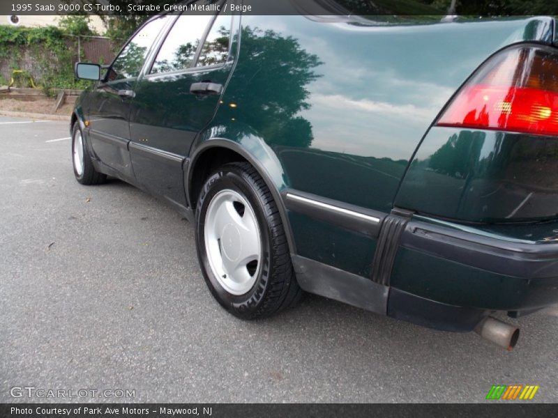 Scarabe Green Metallic / Beige 1995 Saab 9000 CS Turbo