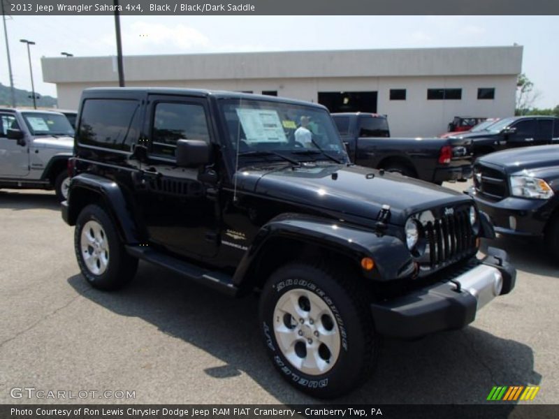 Black / Black/Dark Saddle 2013 Jeep Wrangler Sahara 4x4