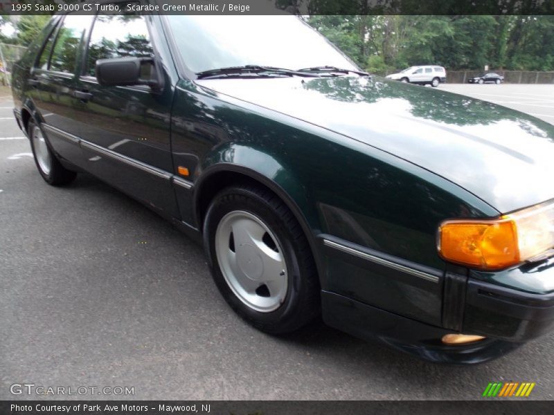 Scarabe Green Metallic / Beige 1995 Saab 9000 CS Turbo
