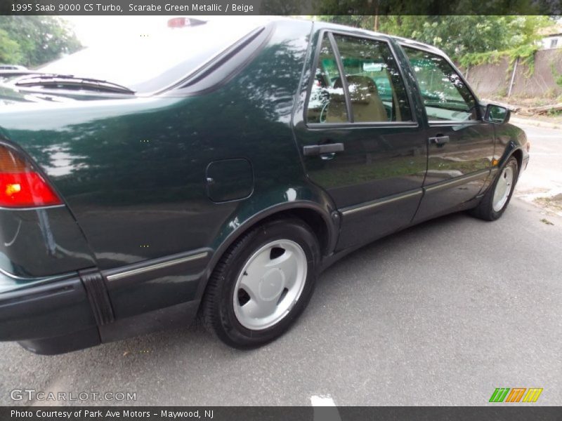 Scarabe Green Metallic / Beige 1995 Saab 9000 CS Turbo