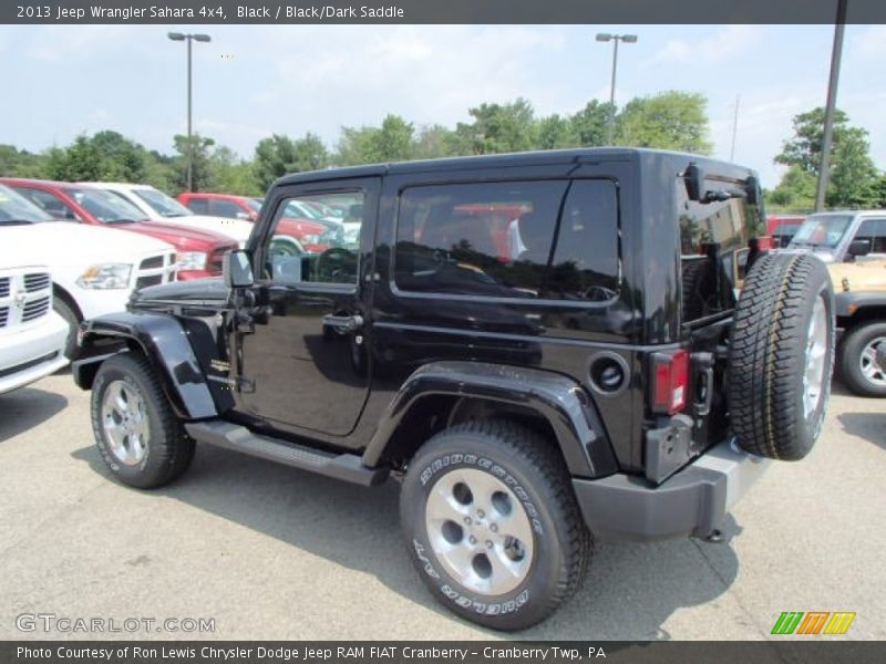 Black / Black/Dark Saddle 2013 Jeep Wrangler Sahara 4x4